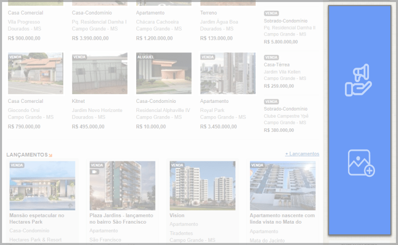 localização da publicidade arranha-céu