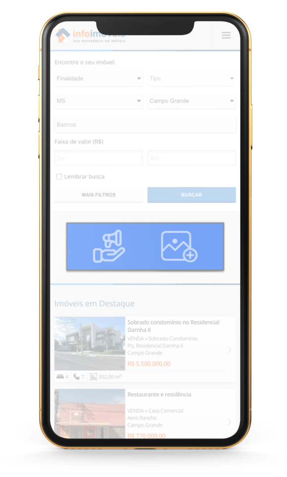 localização da publicidade retângulo grande